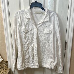 White Eyelet Jacket